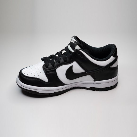 Youth Size 4 - Nike Dunk Low Retro GS Black and White 2021 Kids CW1590-100 - Picture 11 of 15